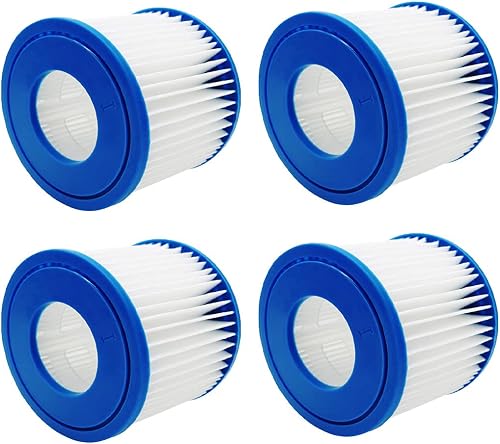 4 Pack Swimming Pool Filters Compatible with Type I, Replacement Cartridge for Flowclear 58381 58511E
