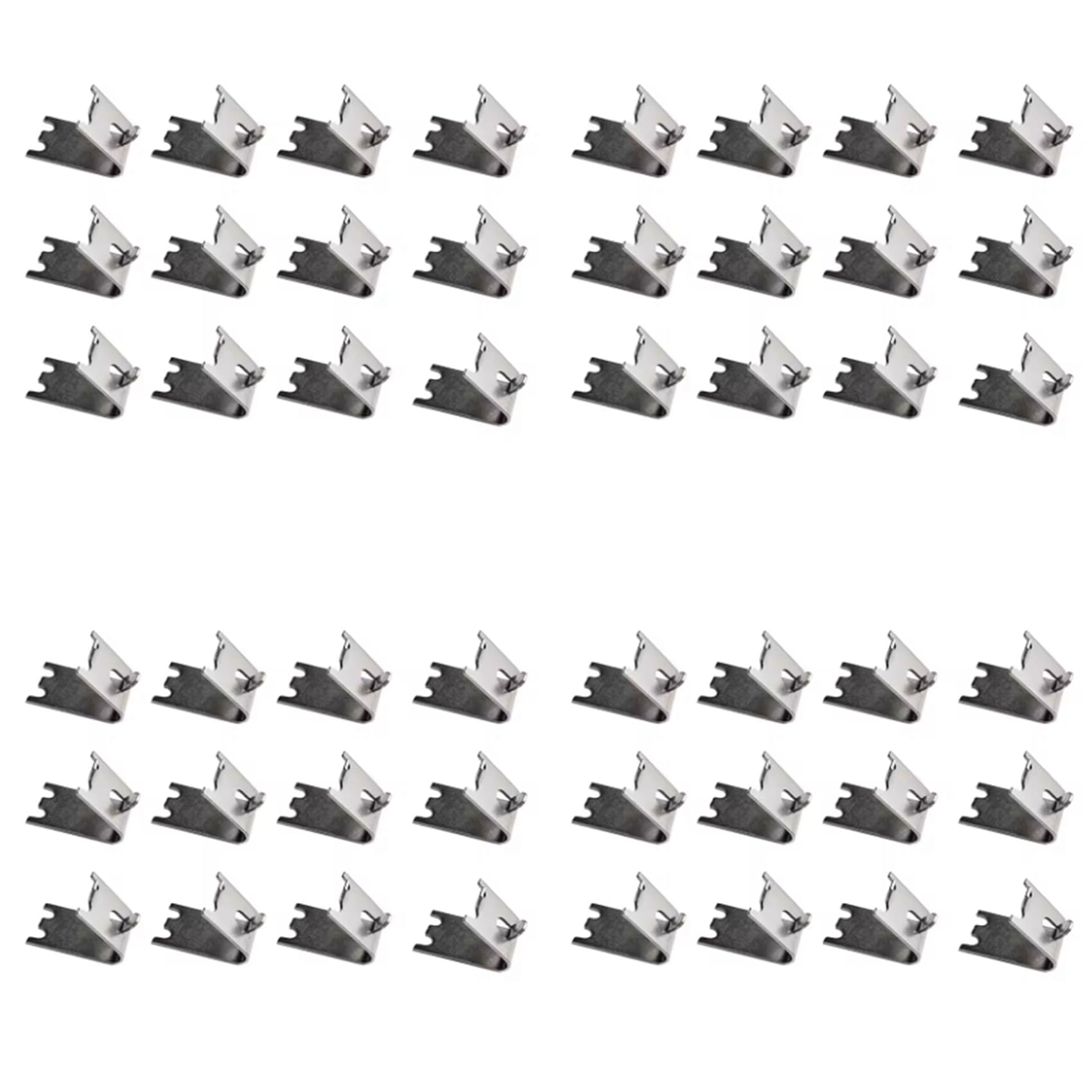 Aundhegrtt 48PCS Commercial Freezer Shelf Clips Stainless Steel Refrigerator Shelf Support Clamp Bracket Shelves Parts
