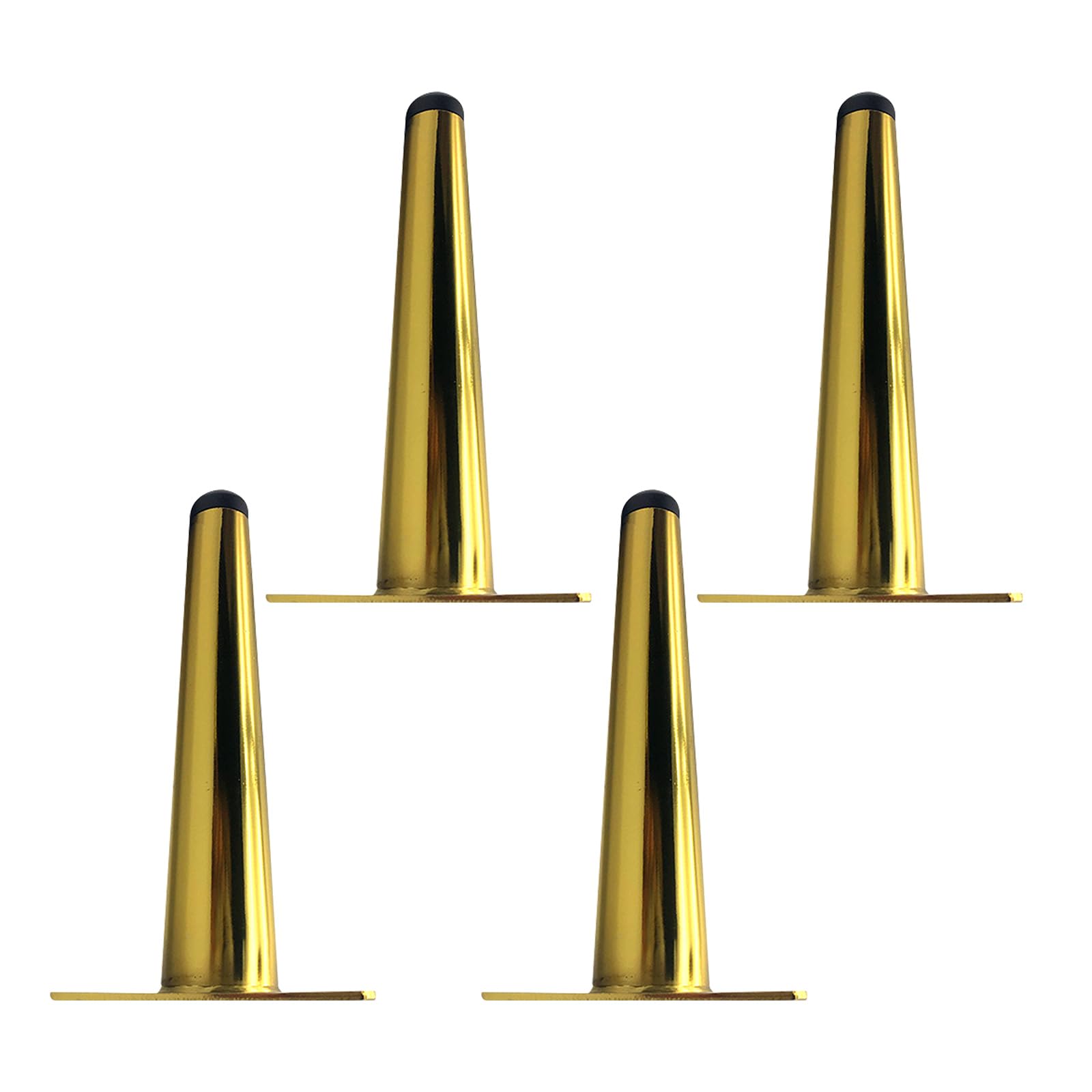 Patas para mesas doradas ajustables para nivelar muebles inestables y proteger suelos