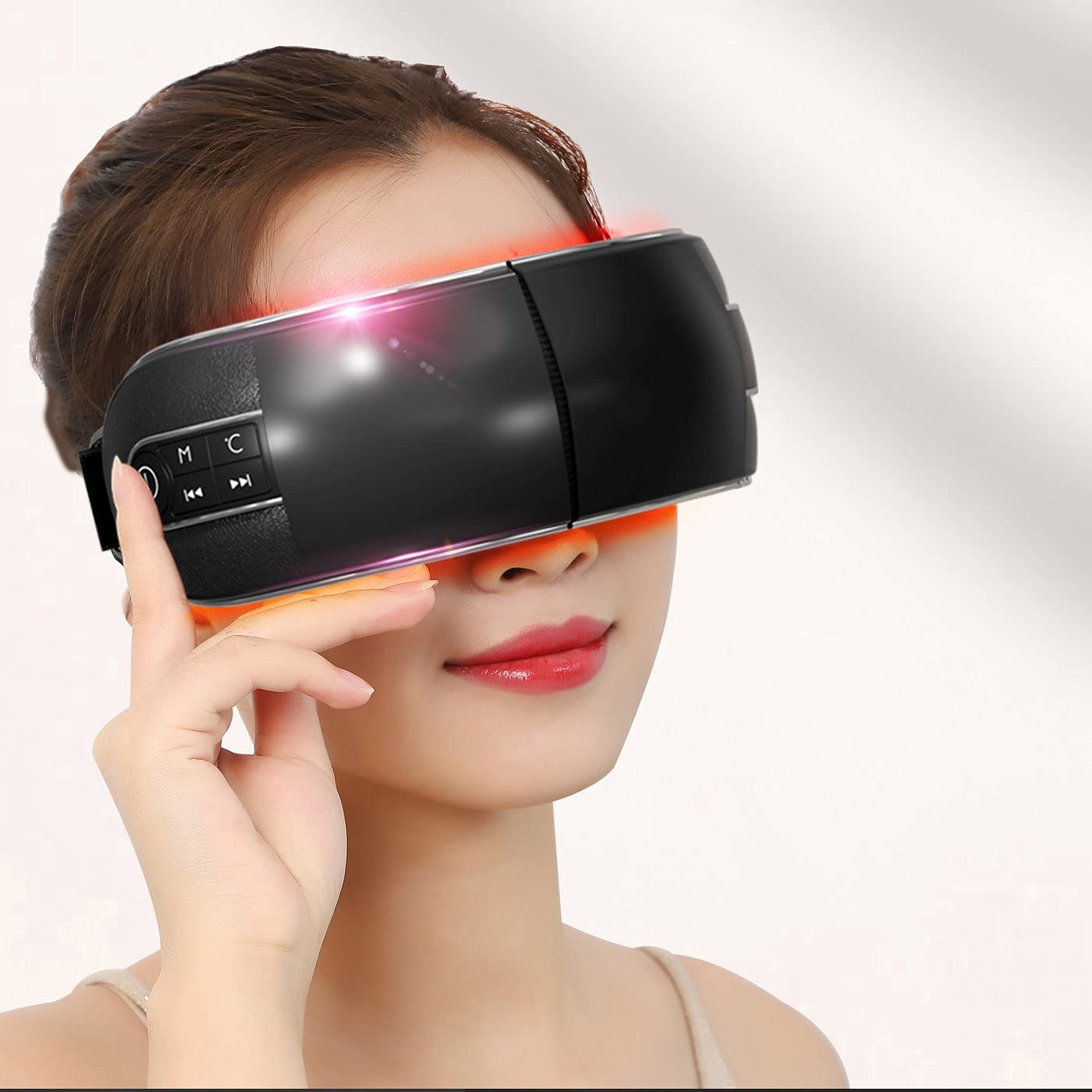 Hi5 BlackTech - Masajeador de ojos contra la fatiga ocular plegable