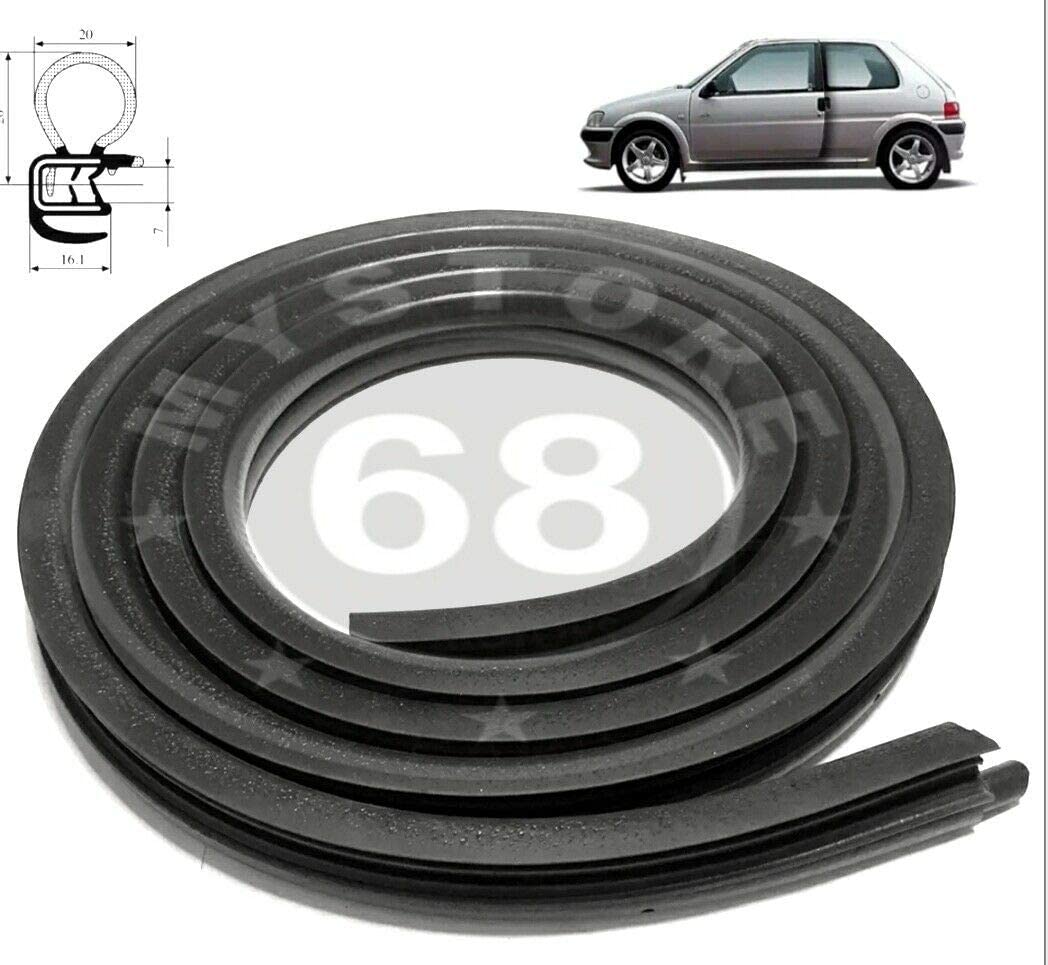 4X Car Door Seal Rubber Edge Protection Set Front Rear For PEUGEOT 106 91-04 4X Car Door Seal Rubber Edge Protection Set Front Rear For PEUGEOT 106 91-04