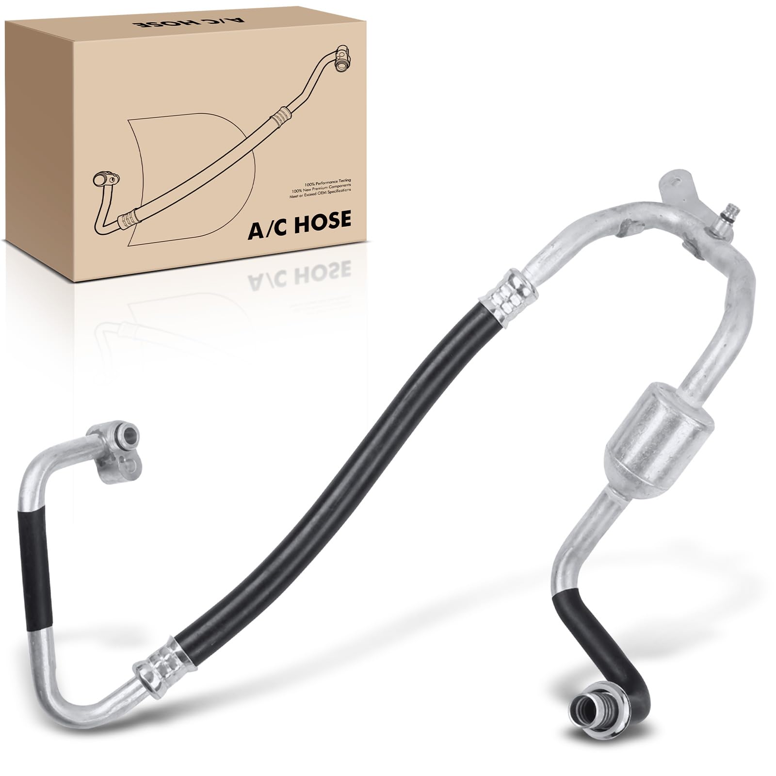 Frankberg Tubería de alta presión del aire acondicionado Dirección asistida Compatible con Galaxy WGR 1.9 TDi Shara.n 7M6 7M8 7M9 1.9 TDI Alhambr.a 7V8 7V9 1.9 TDi Shara.n 7M6 7M8 7M9 2.0 7M3820743AC