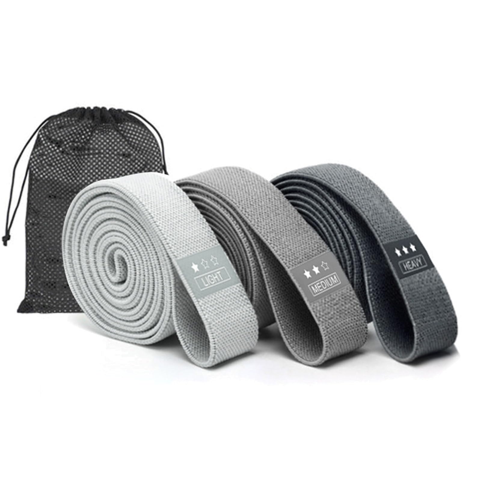 Fitnessbänder Widerstandsbänder 3 Stück/Set Lange Widerstandsbänder for Trainieren, Stoffband, Stretch for Übungen
