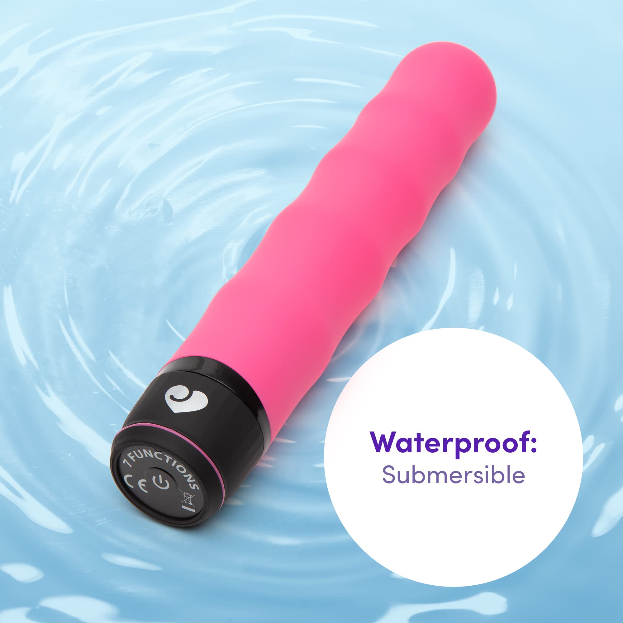Amazon.com: Lovehoney Pink Silencer Whisper Quiet Classic Vibrator - 7
