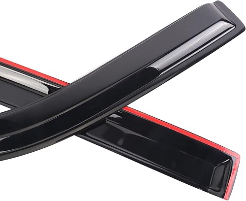 Miniatura 4 de vks Viseras de ventana lateral, protectores de lluvia, visera deflectores de visera 94155 para 2009-2014 F-150 SuperCrewCrew Cab con 4 puertas de