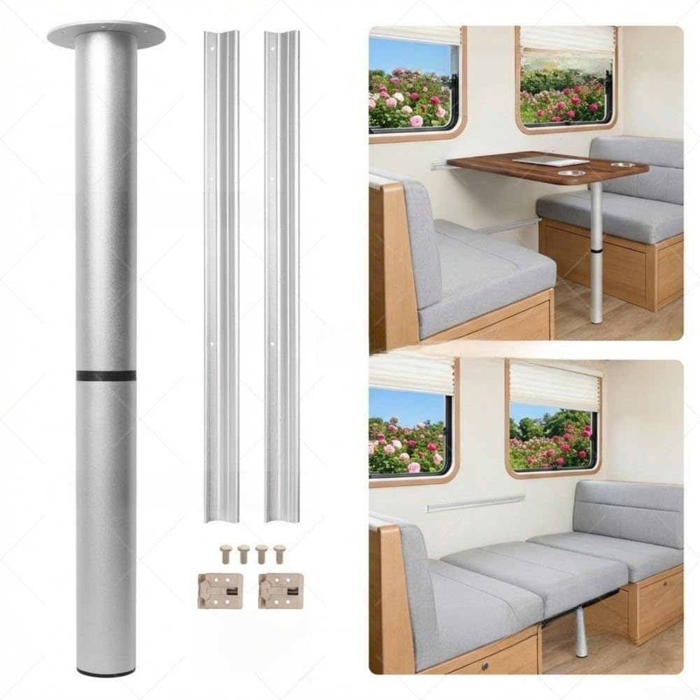 Aluminiumlegierung Tischbein Kit Korrosionsbeständig Silber(Table leg set)