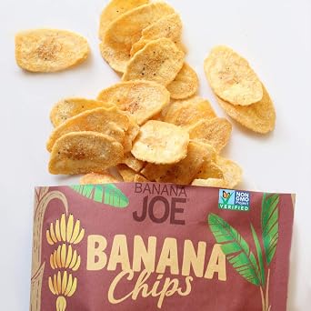 BBQ Flavored Chips , Gluten-Free Healthy Snacks for Adults & Kids Vegan & Paleo Approved A Potato Chip Thats Good For You (Made From 100% Real Banana) (Hickory BBQ, 1)