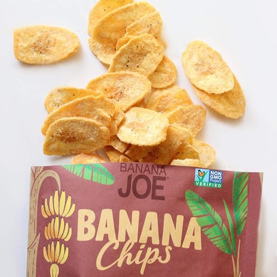 BBQ Flavored Chips , Gluten-Free Healthy Snacks for Adults & Kids Vegan & Paleo Approved A Potato Chip Thats Good For You (Made From 100% Real Banana) (Hickory BBQ, 1)