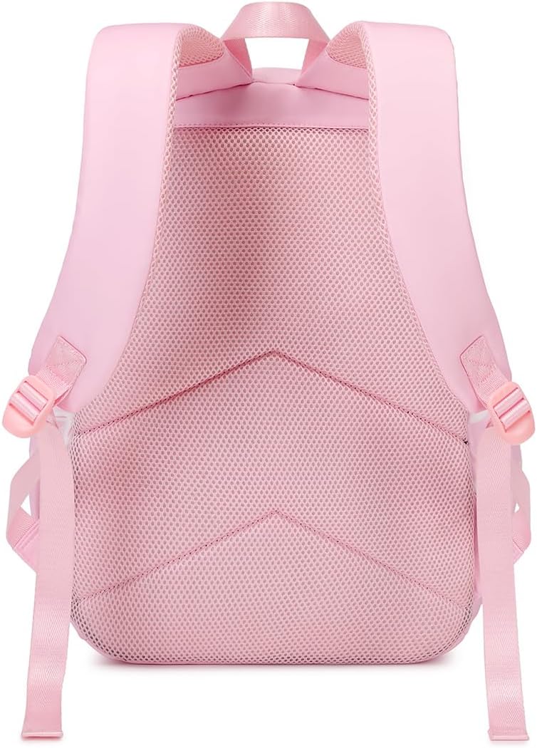 Travel Backpack for Women Girls Backpacks for School Floral Lightweight Cute Toddler School Bag Bookbag Water Resistant Carry on Laptop Back pack Flower Daypack Pink
