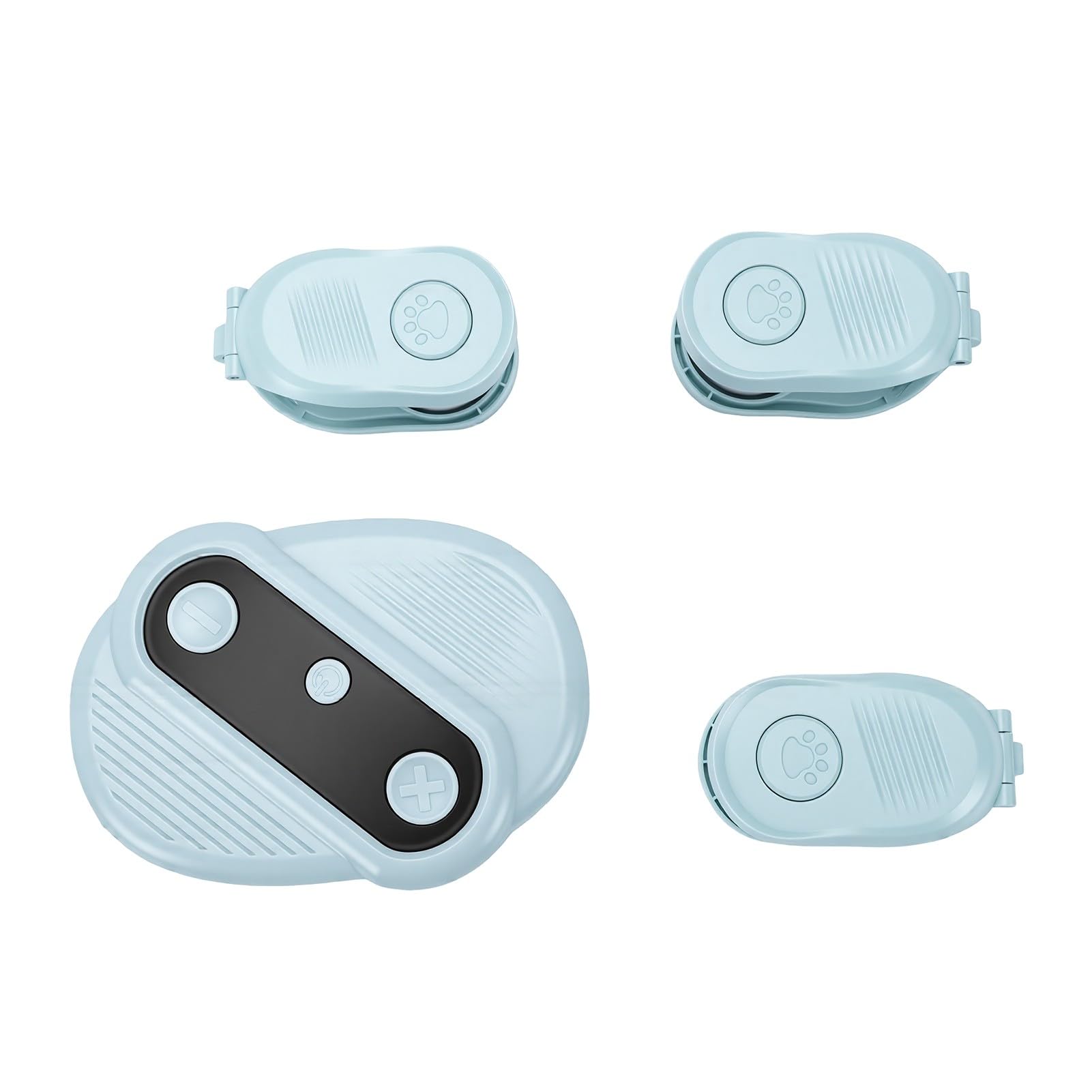 Juguete Interactivo para Gatos con Control Remoto, con Chirridos de Pájaros Realistas, Oruga Móvil para Gatos para Estimular los Instintos Naturales (Blue)