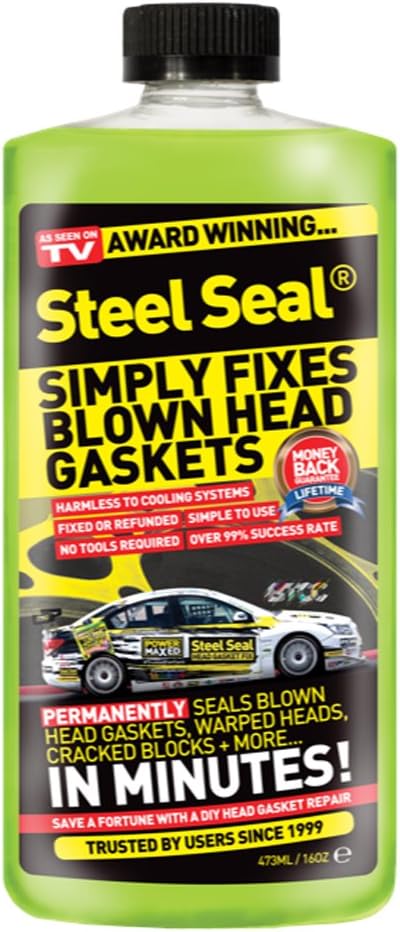 Steel Seal Blown Cylinder Head Gasket Fix Repair Sealer (Lifetime Guarantee) Award Winning