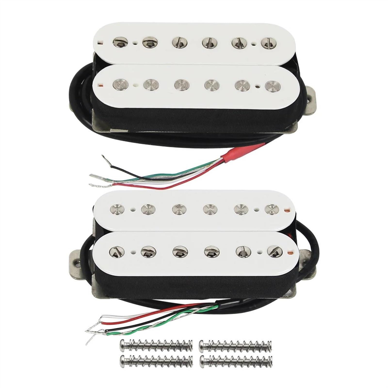 Zubehör für E-Gitarren-Tonabnehmer 3 Stück Alnico 5 Humbucker Single Coil Pickups Set Weiß 50/52/52 Mm Für ST HSH E-Gitarrenteile