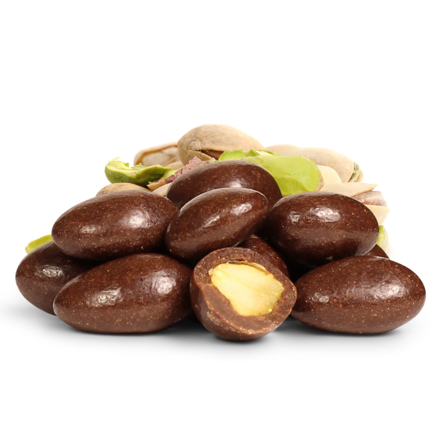 Milk Chocolate Covered Pistachios by It's Delish, 12 OZ Bag | Milk Chocolate Coated Dipped Candy Nuts Bulk Pistachio Chocolates Sweet & Crunchy Nut Snack | Kosher Dairy