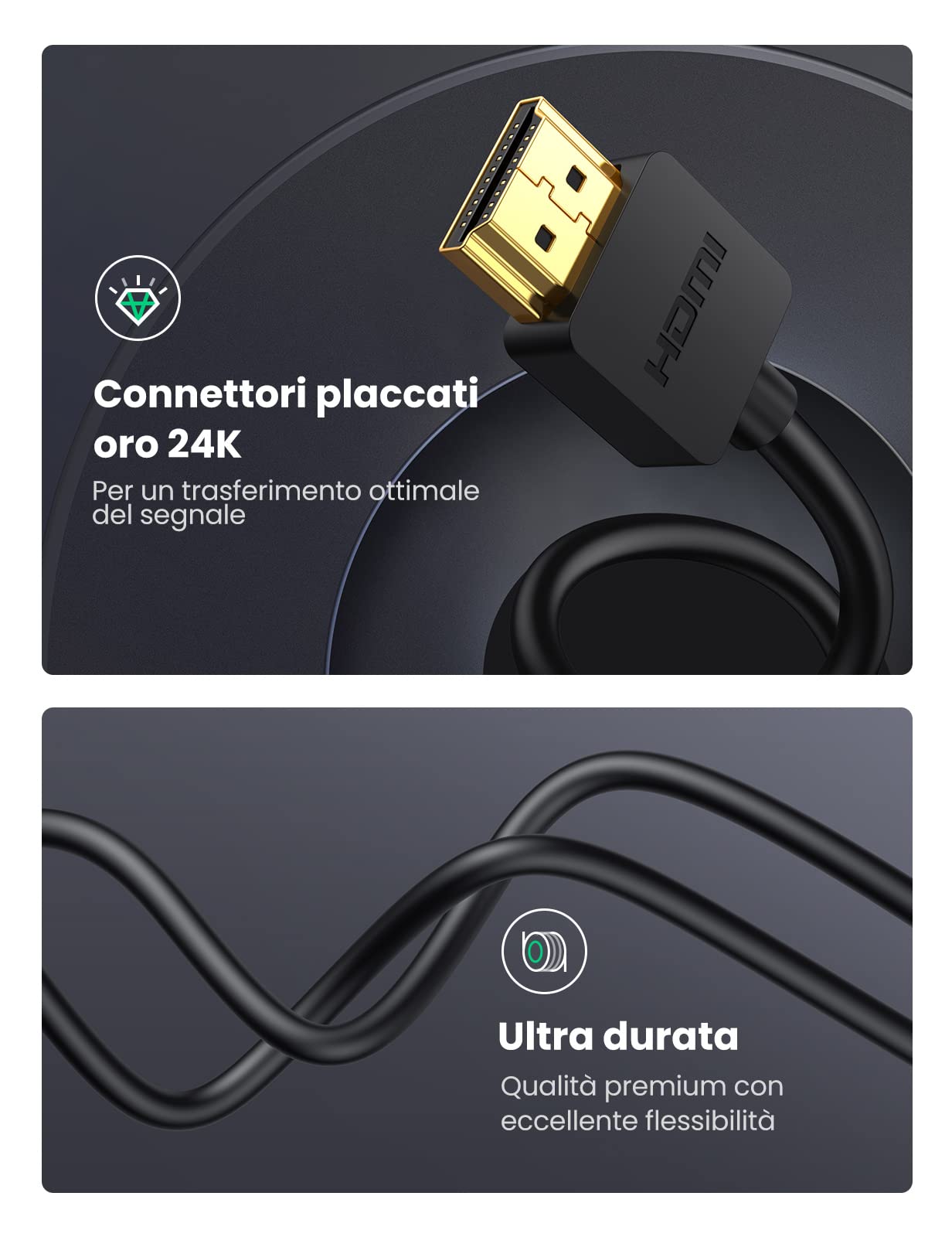 New Camera TV 1.5m 3 In 1 Adapter Cable HDMI To Mini & Micro HDMI 1080P V1.4 Con - Foto 5