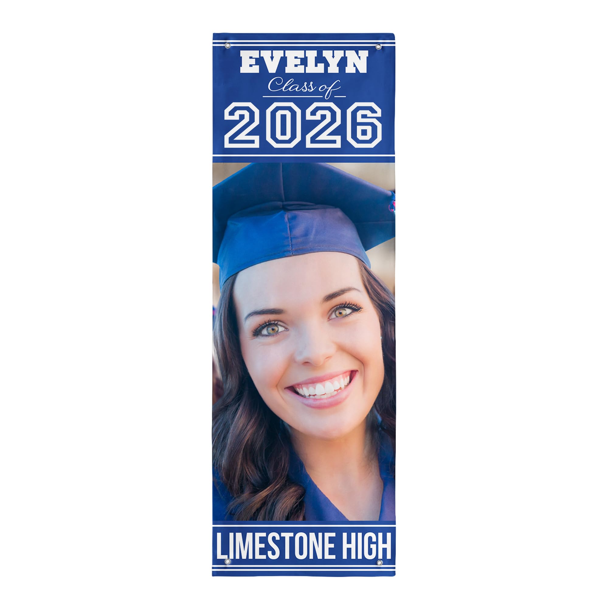 Let's Make Memories Personalized Graduation Banner - Class of 2026 or Any Year - Senior Night Decorations - Custom Congratulations Banner for Grad -