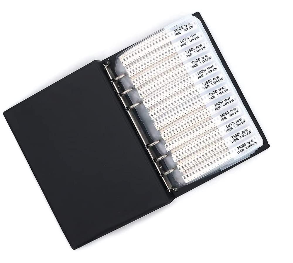 1% 1206 SMD Resistor Cartella Assortita (0 ohm-10M ohm) 170 x 50 pezzi = 8500 esemplari