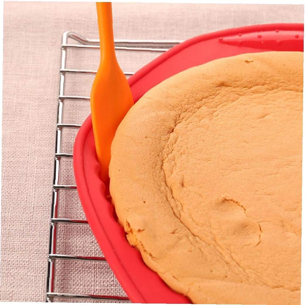 P-Plus International Silicone Spatula Set 5-Piece - 446F Heat-Resistant Baking Spoon Spatula - Seamless One-Piece Design- Non-Stick Silicone Stainless Steel Core (Spatula Set of 5 Orange) 2