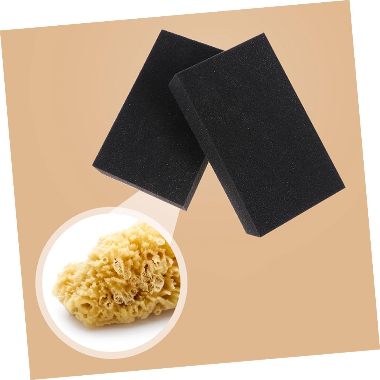 Ciieeo 2sets 4pcs Car Cleaning Sponge Blocks Multi Purpose Washing Tool Durable and Gentle Cleaning Sponge for Car Surfaces Compact and Easy to Use Safe for Painted Finishes 4pcs*2