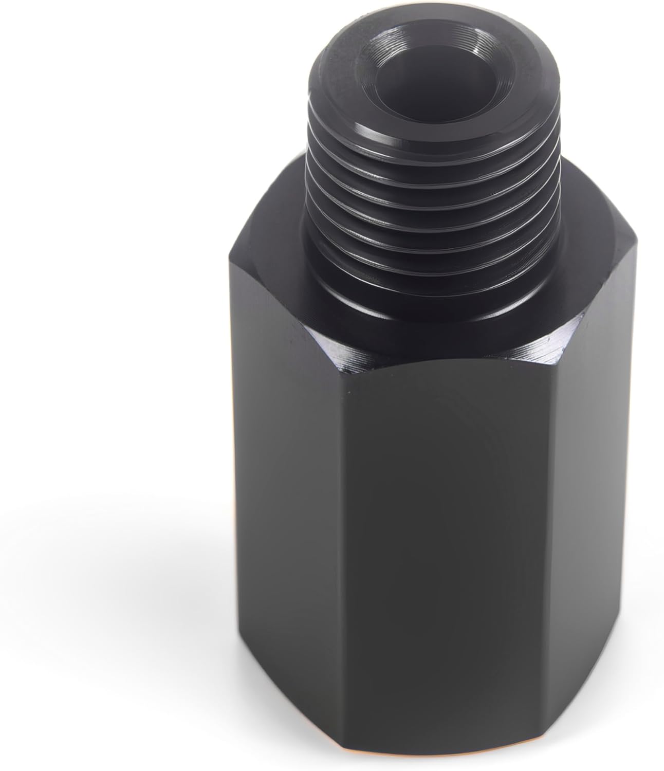 1/8 Inch Female to 1/4 Male NPT Adapter Pipe Fitting Reducing Extension Connectors for Air Line Aluminum Black