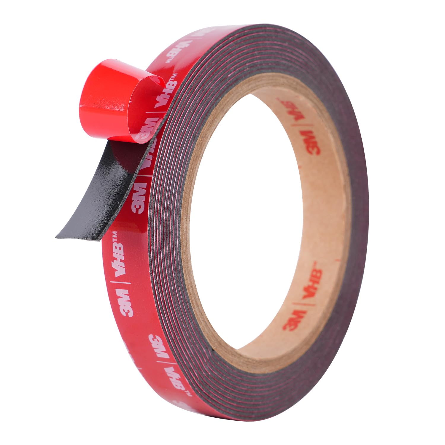Double-Sided Adhesive Tape, Extra Strong Adhesive, Uses Original VHB 5952 Raw Material, 15 mm x 3 m, 1.1 mm Thick, Waterproof and High Temperature Resistant for Car, Home Decoration, Office Decoration