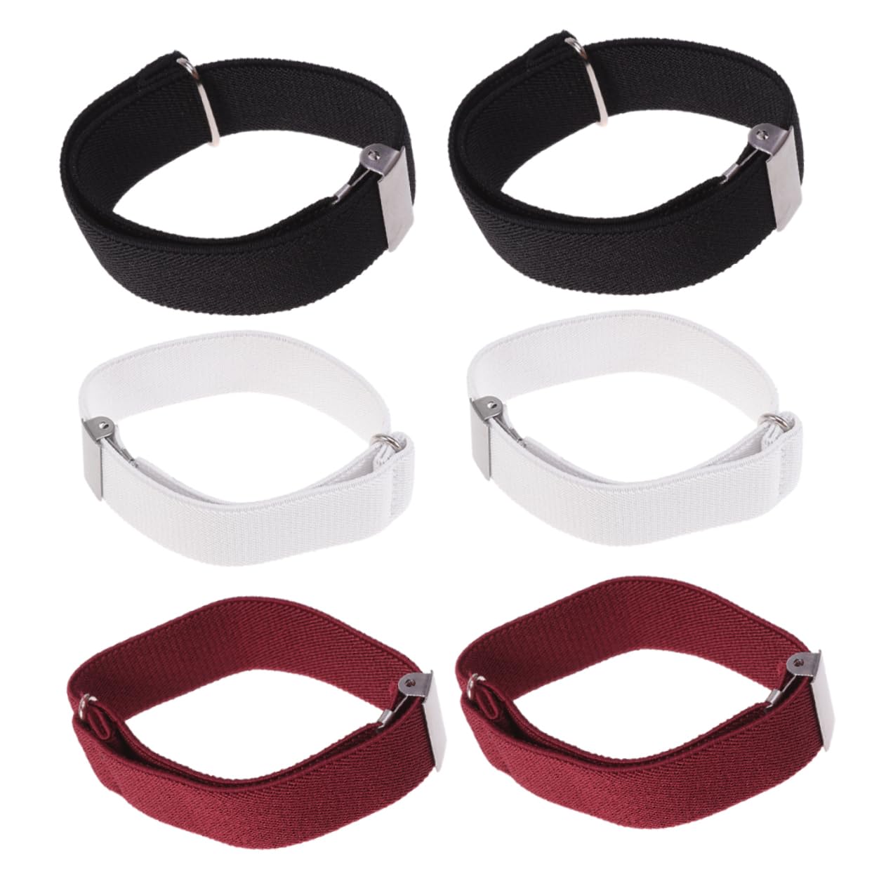 TINEASUR Shirt Garters for Men Women 3 Pairs of Anti-slip Sleeve Cuffs Shirt Sleeve Holders Versatile