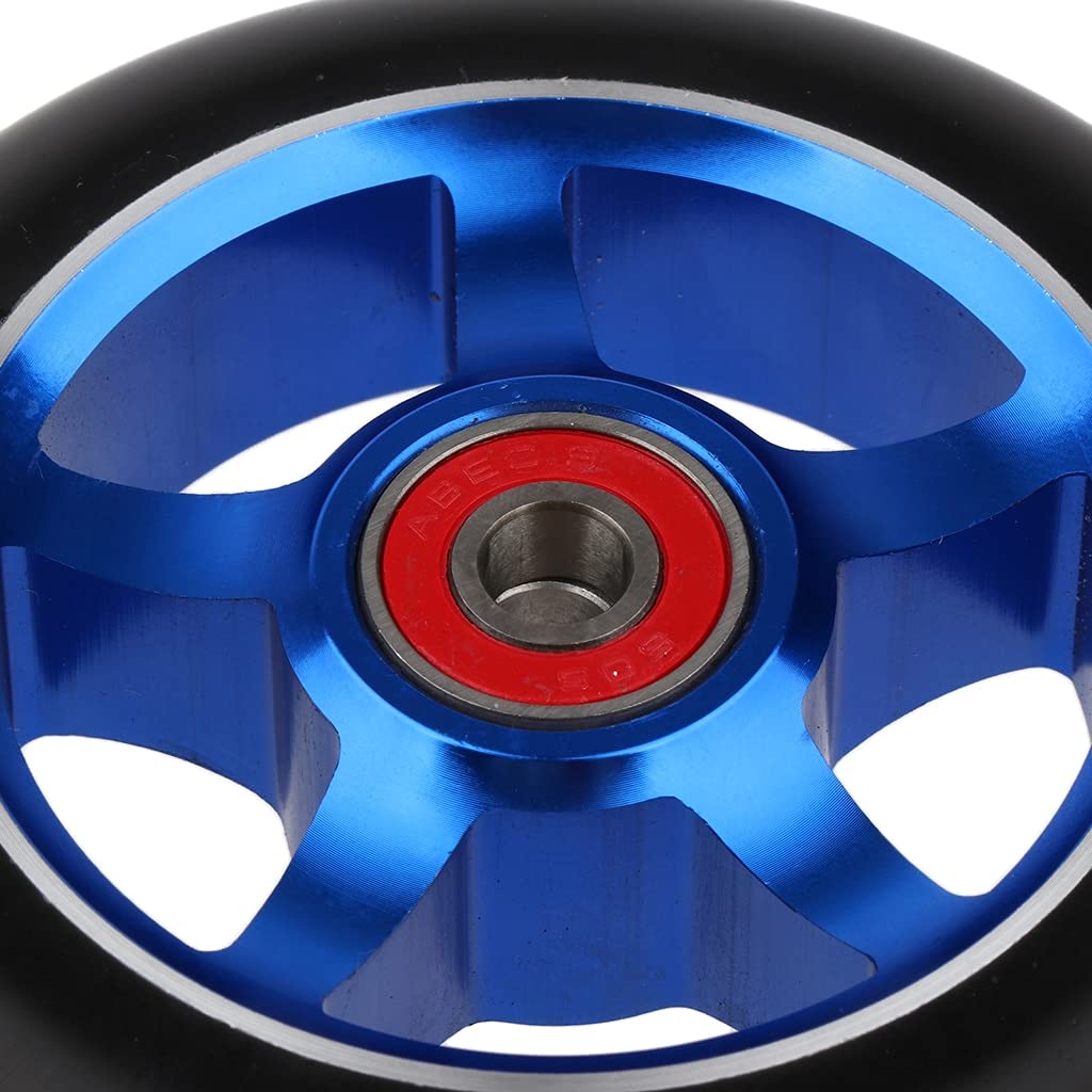 Ruote Monopattino Elettrico 2pcs 100mm / 3.9 "Kick Scooter Scooter Scooter Ruote con cuscinetti Boccole Ruote Sostituzione Sostituzione Accessori for scooter 7 colori Ruote Monopattino Freestyle