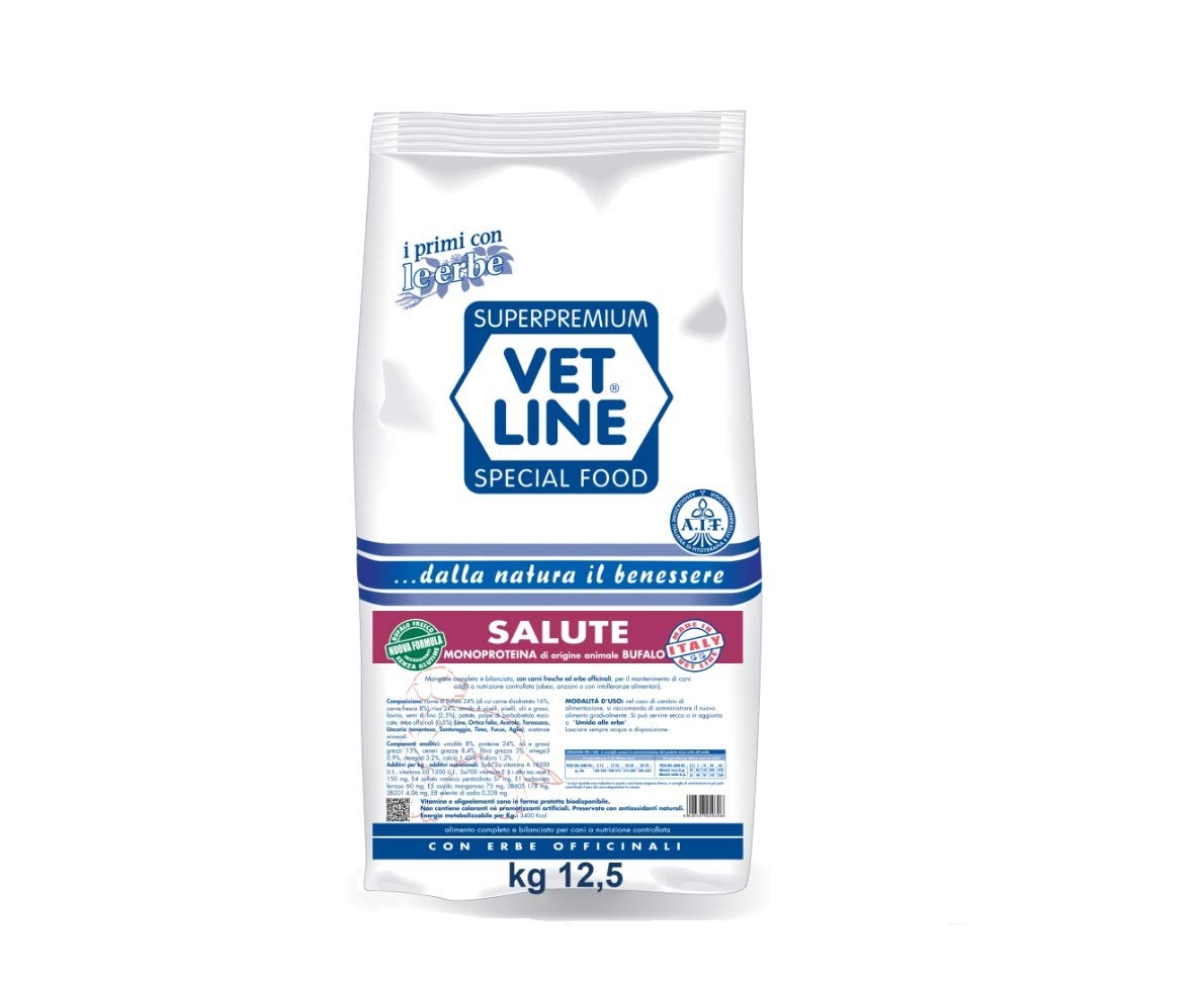CIBO SECCO VET LINE SALUTE BUFALO 12,5 KG