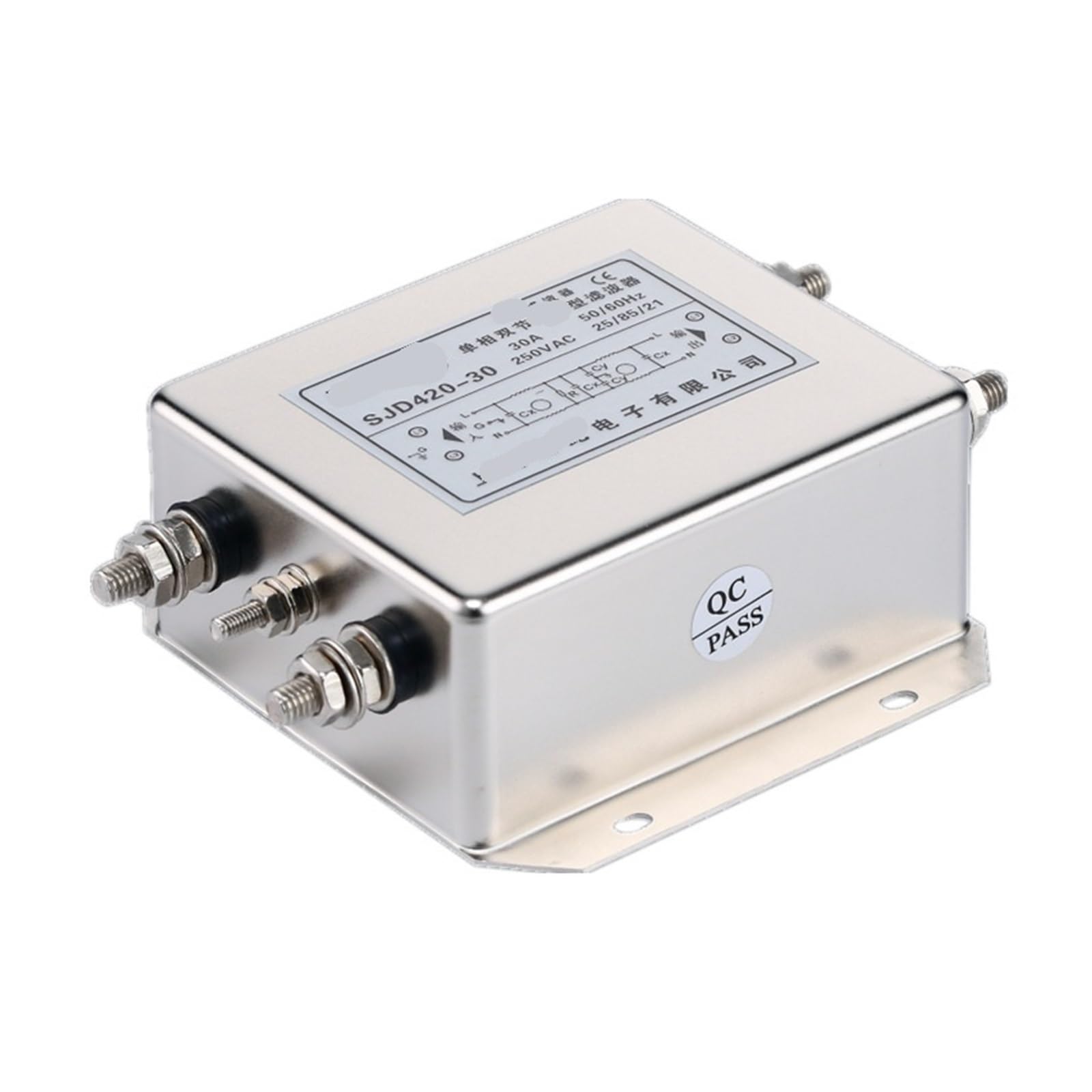 Filtre double section anti-interférence SJD420 220v 30A servo