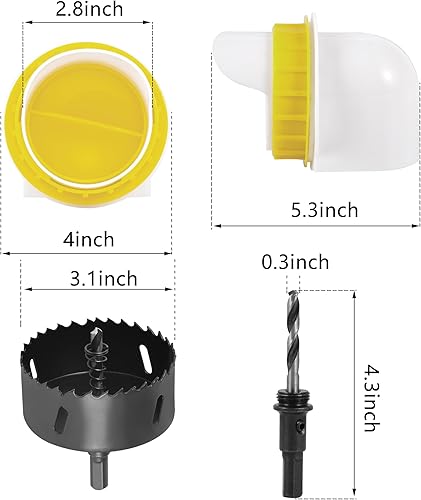 Miniatura 7 de Alimentador automático para pollos sin residuos, con puerto de alimentación extendido, a prueba de roedores, alimentador de aves de corral a prueba