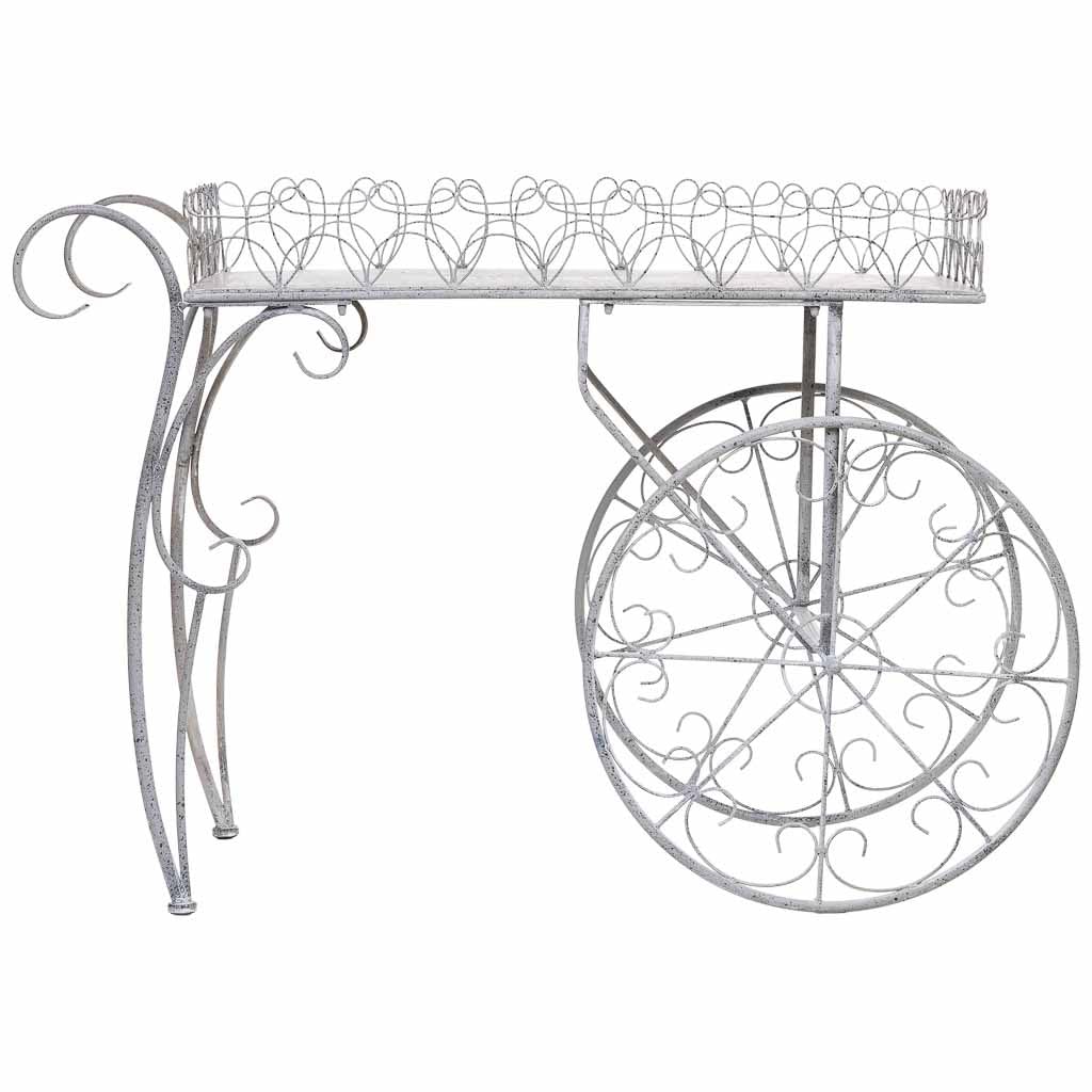 WANDERLUST DECO Carro expositor de metal 114.94x55.25x78.11h cm