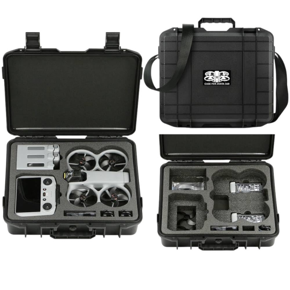 Avata 360 Hülle, wasserdichte harte Tragetasche für DJI Avata 360 mit RC 2 Fernbedienung, tragbare Aufbewahrungstasche, Reisetragetasche für DJI Avata 360 Fly More Combo Zubehör