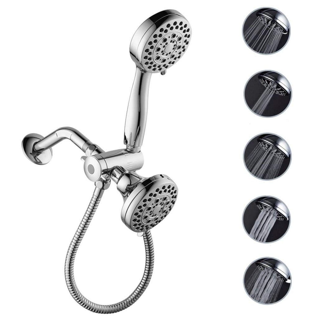 Yongse KCASA KC-SH03 Full-Chrome 5+5 Outlet Mode 2 in 1 Shower-Head & Handheld-Shower Head