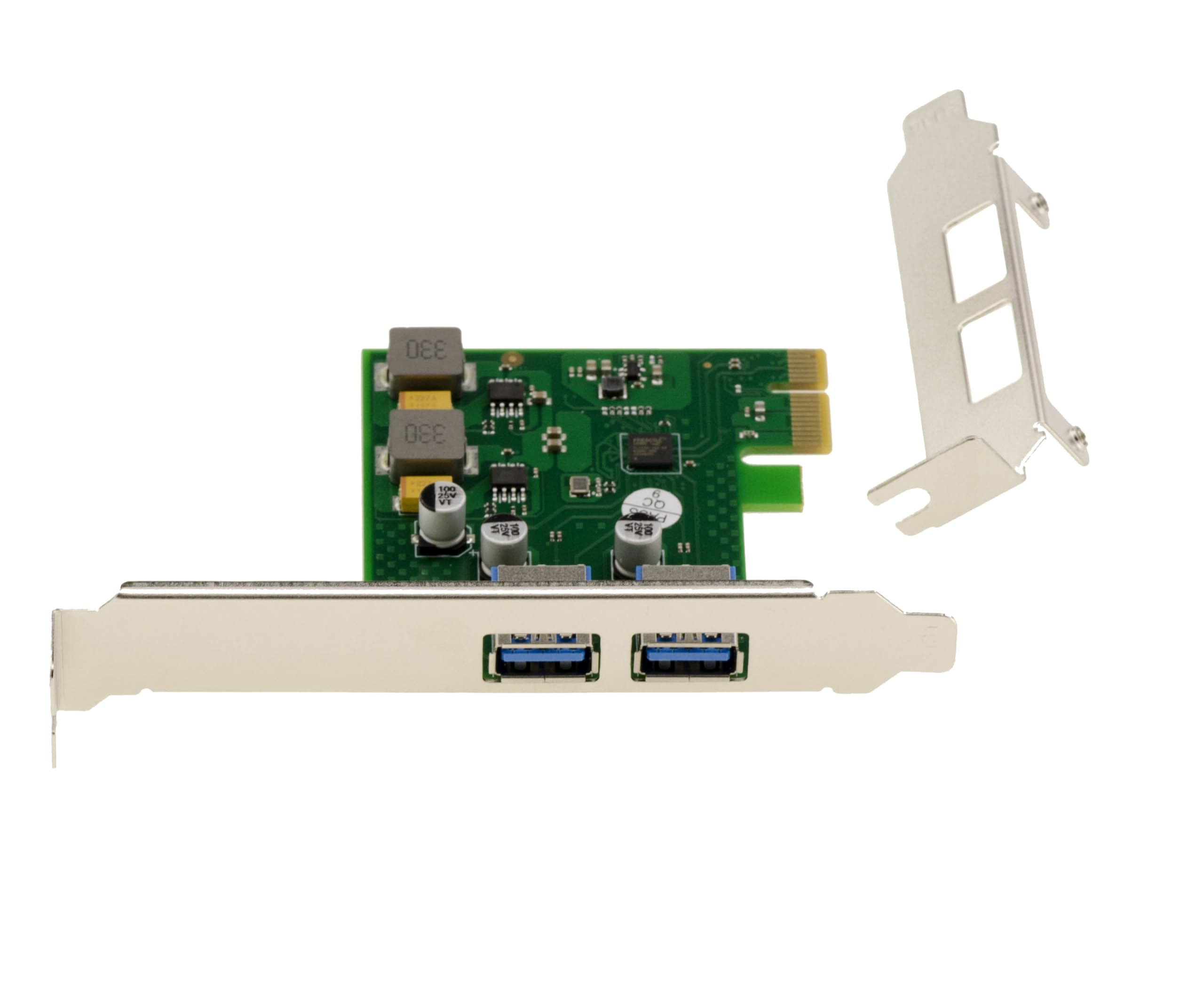 KALEA-INFORMATIQUE Carte PCIe USB 3.0 2 Ports FL1100 High Power | Carte PCIe USB 3.0 double port 5 Gbit/s avec Fresco FL1100