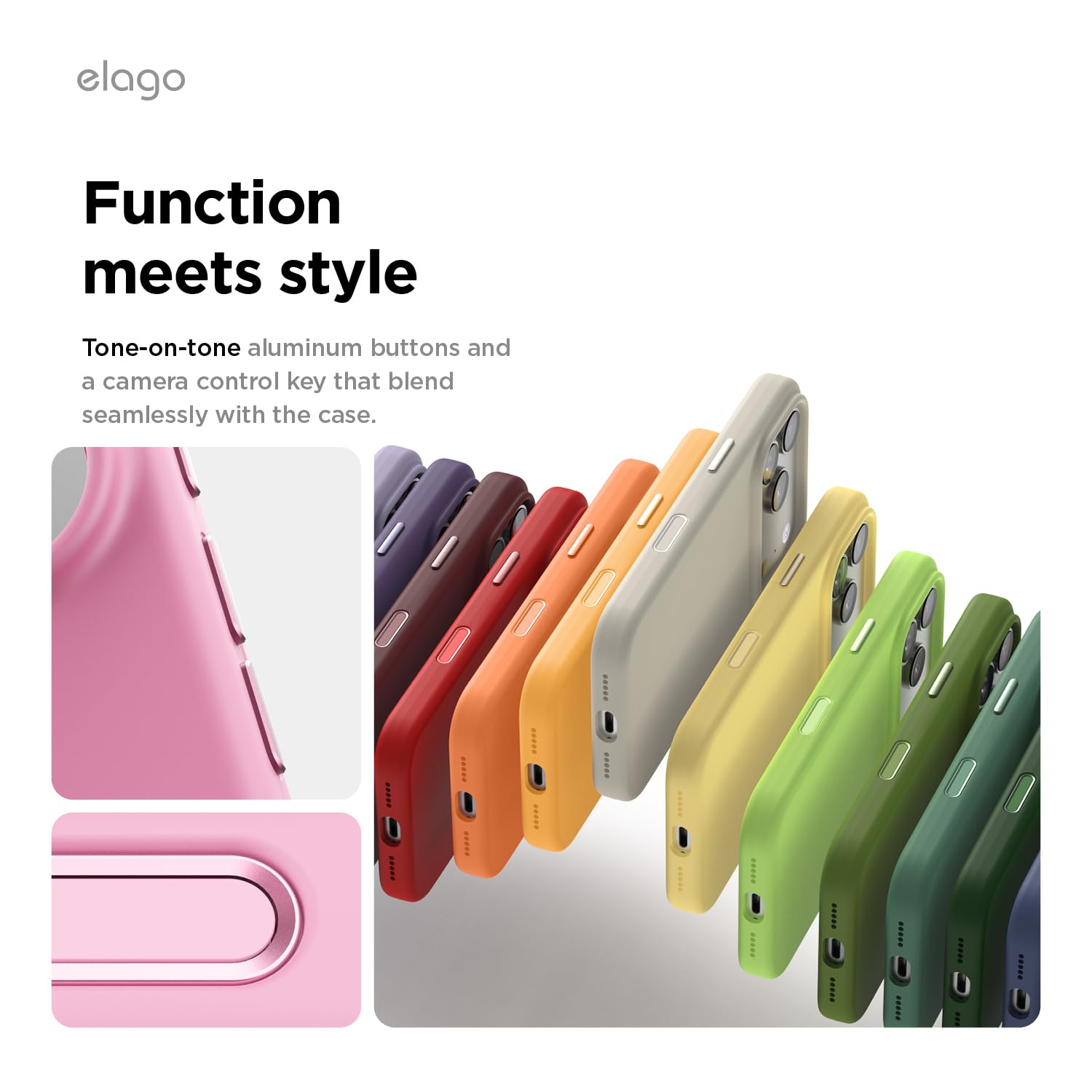 elago Cover Magnetica in Silicone Liquido per iPhone 17 Pro (6,3") – Compatibile con MagSafe, Antiurto, Sottile, Finitura Soft-Touch (Rosa Shock)