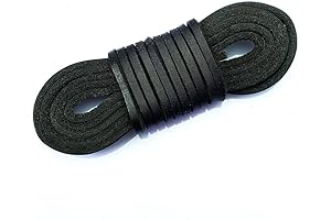 (TM) Genuine Flat Leather Shoe Lace String Cord