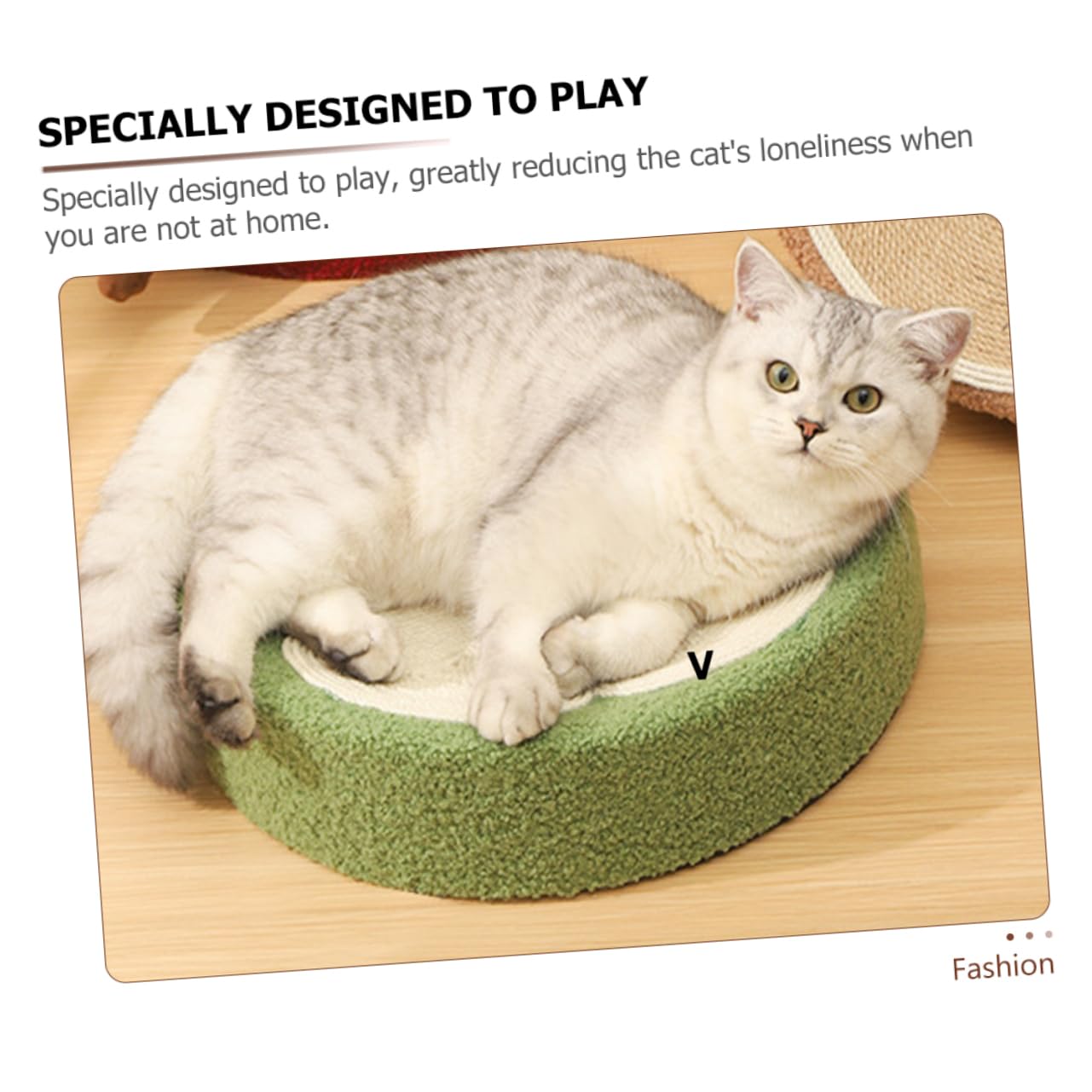 Toyvian Rundes Kratzbrett Für Katzen Im Haushalt Strapazierfähige Kratzmatte Leicht Und Dekorativ Robustes Bodenaccessoire