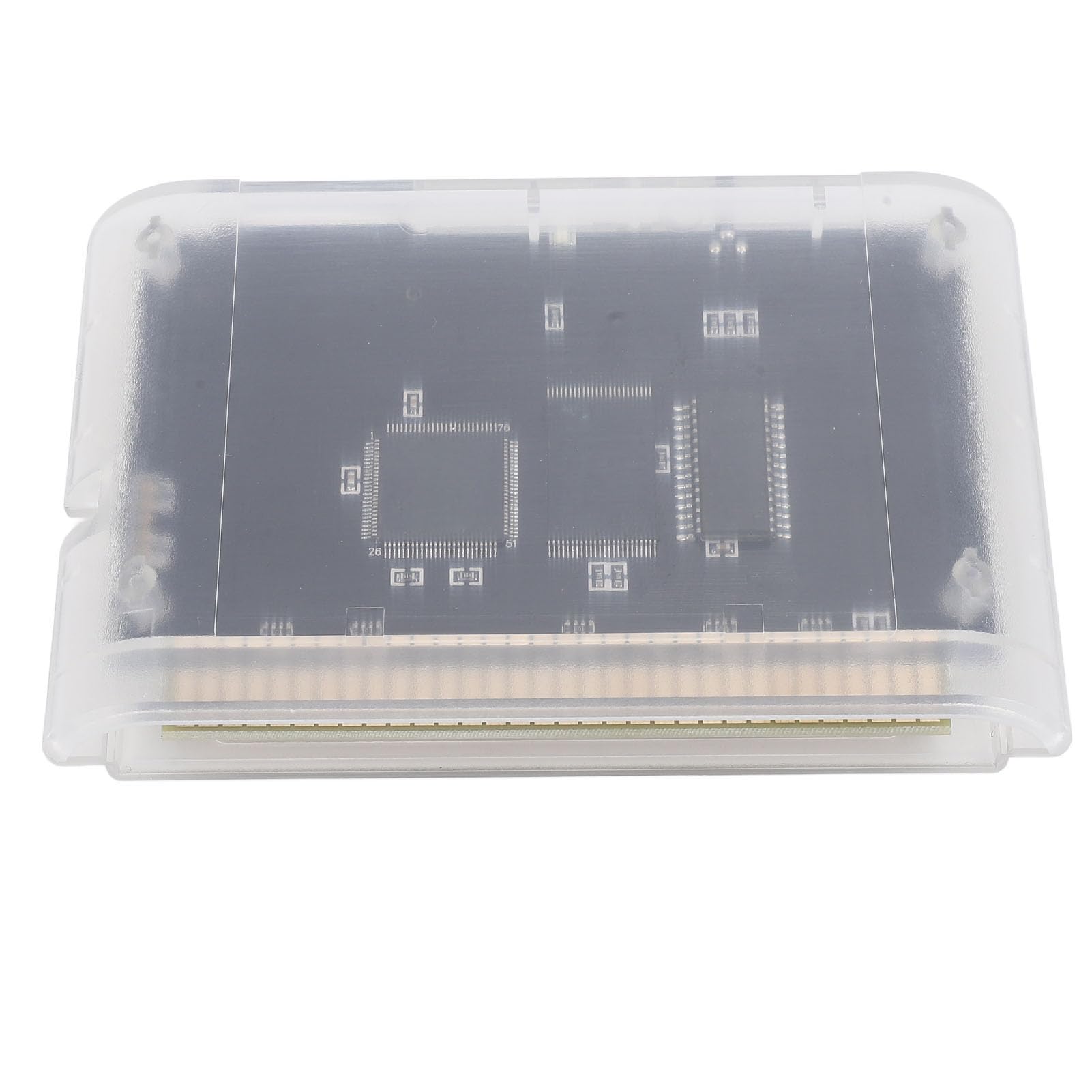 Videocasete de Juegos para Mega Drive V1 3000 en 1 Casete Transparente con Tarjeta de Memoria de 8GB, Soporte MD1 MD2 MD3 CD 32X Original, Hosts, para Genesis, Master System