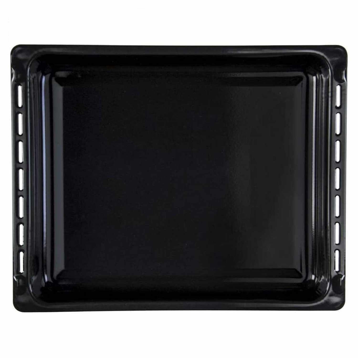 CHEFZOCO Bandeja para horno, Fuente para horno, Bandeja esmaltada Horno, Bandeja modelo 82405902, Compatible con Teka HA830, HC490, S2K, 370 mm profundo x 460 mm ancho
