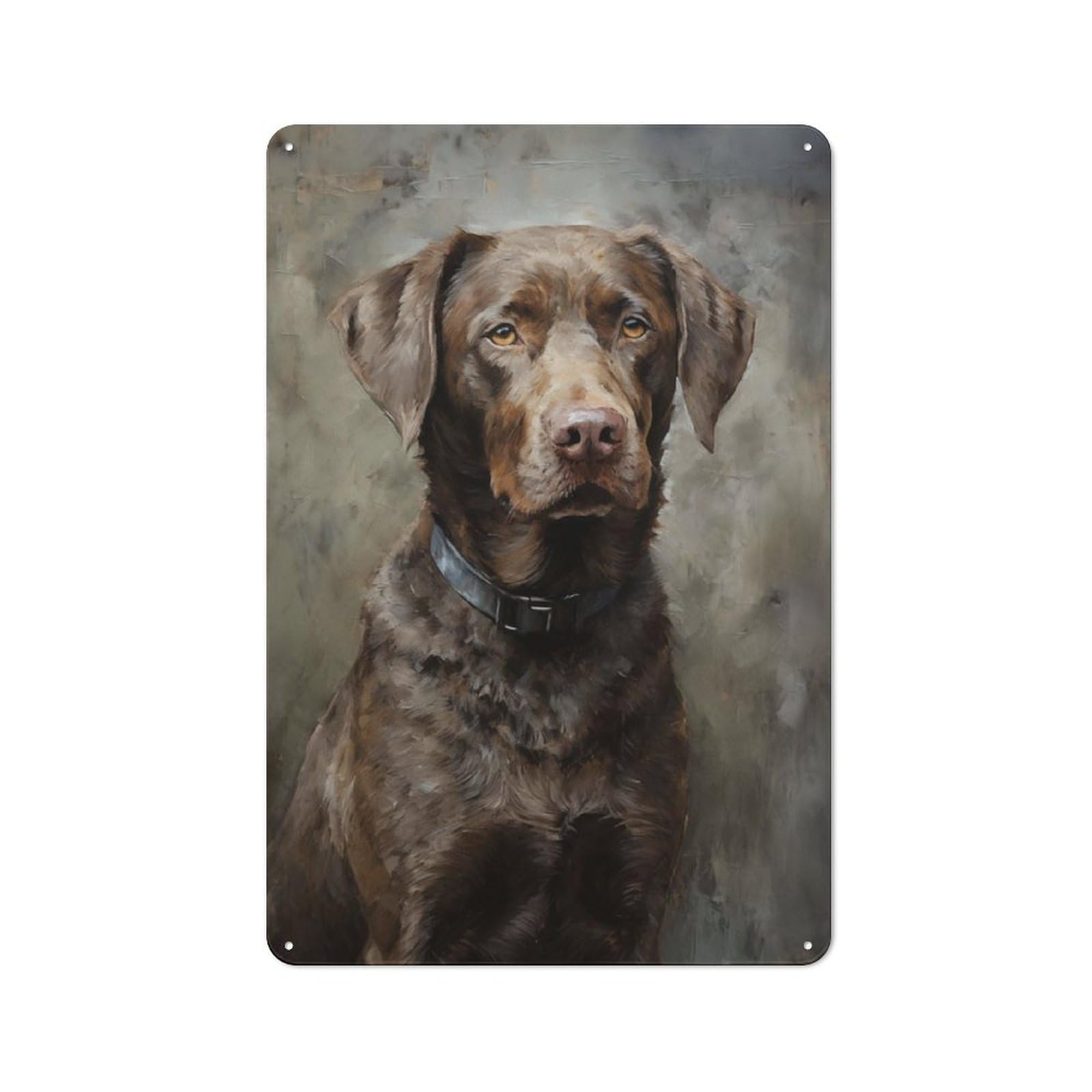 Junmoney Chesapeake Bay Retriever Retro Tin Sign 30X20cm For Hobby Room Or Studio, New-Space Wall Decor For Creative Interior Collectors