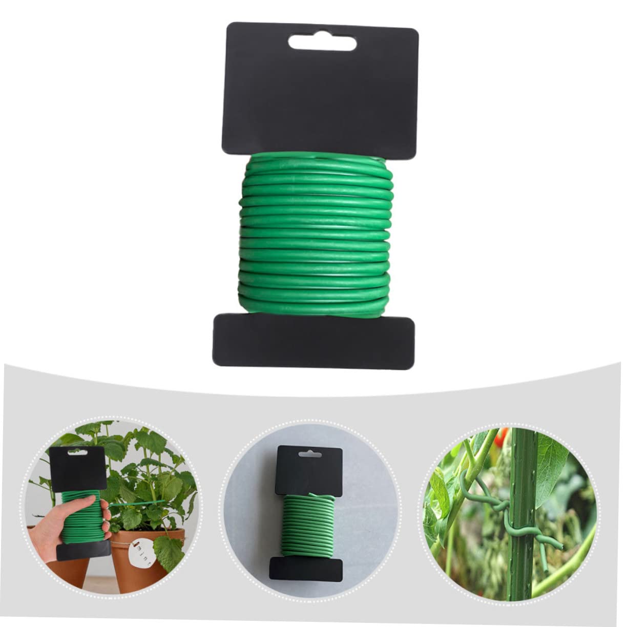 Toddmomy 2rotoli Filo di Fissaggio per Piante Rampicanti Legaccio Flessibile Rivestito per Supporto e Crescita di Viti e Rami nel Giardino