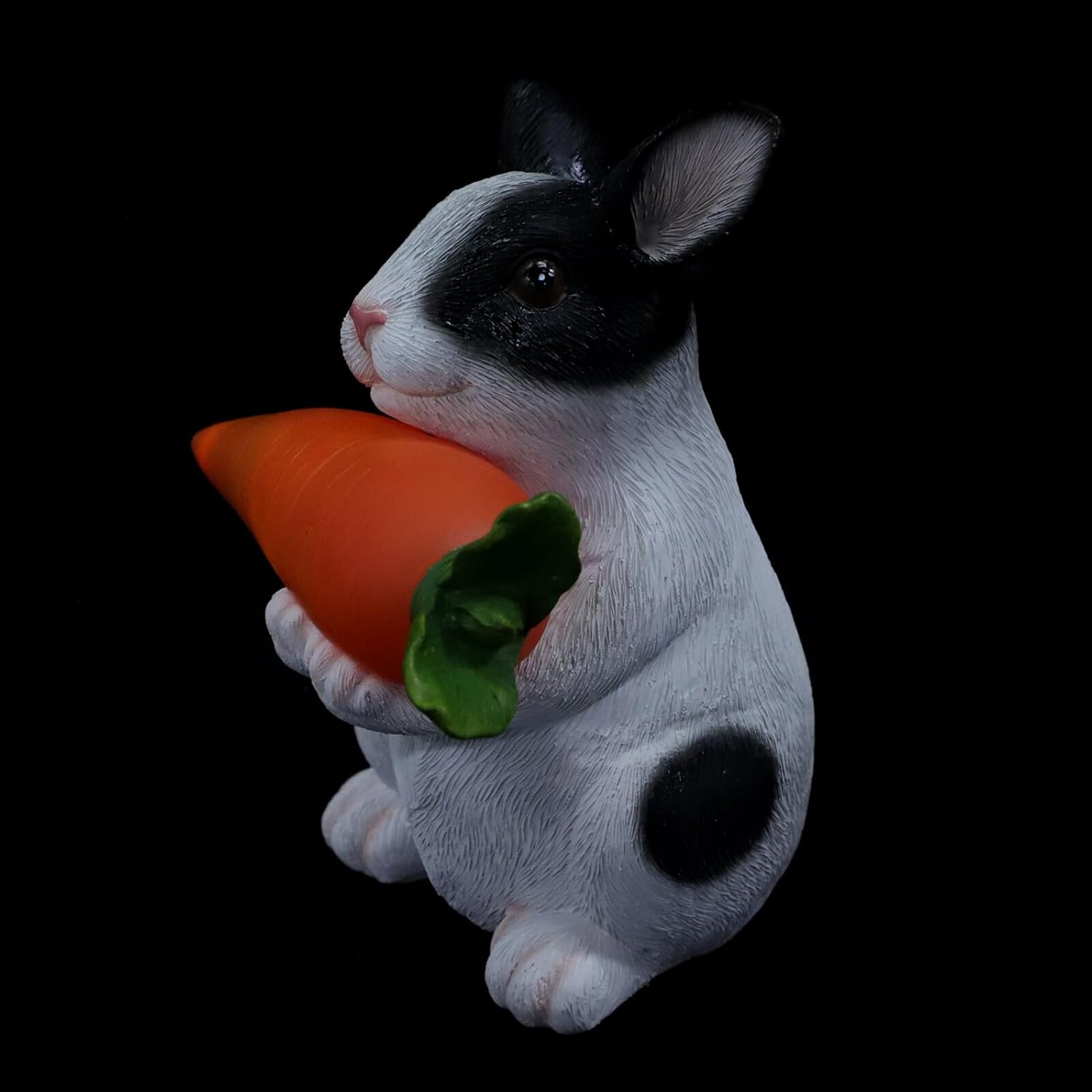 Homoyoyo Outdoor Solar Rabbit Light Garden Decor Resin Animal Modeling Lawn Ornament for Patio Yard Landscape Lighting