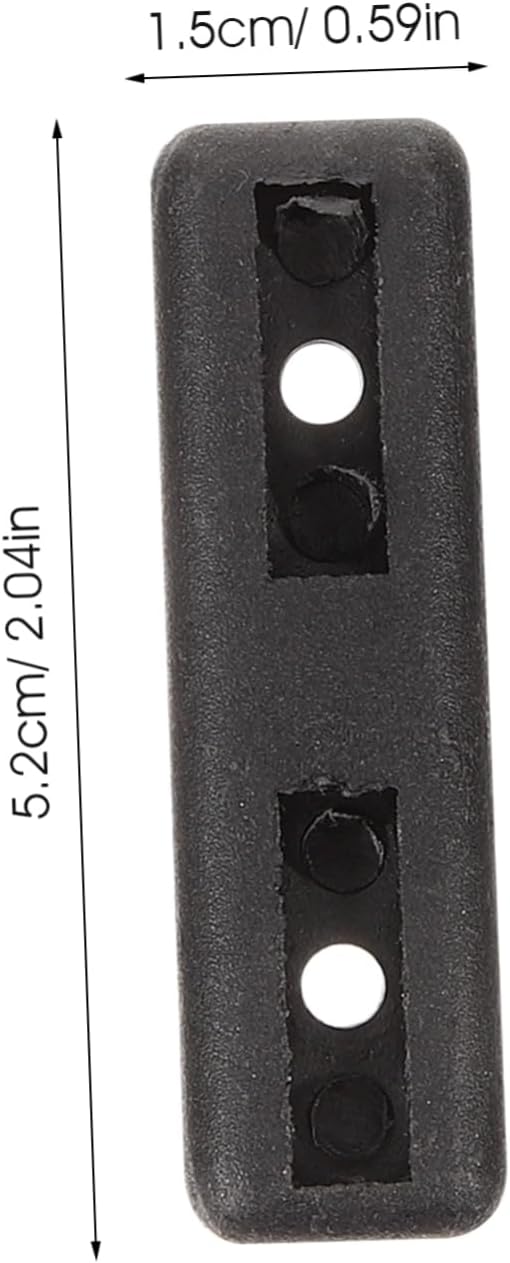 OUNONA 200Pcs Anti-Slip Rectangular Chair Leg Pads Plastic Furniture Floor Protectors for Hardwood Floors Furniture Leg Covers Noise Reduction for Office and Home Use