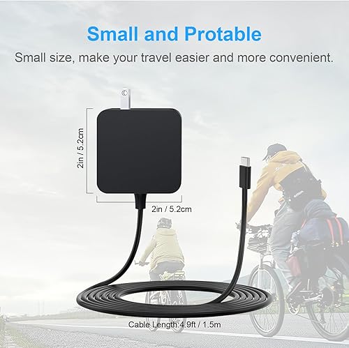 Miniatura 6 de Cargador rápido USB C, cargador plegable de 45 W tipo C PD 3.0 para Steam DeckNintendo SwitchSwitch LiteSwitch OLED, 20V2.25A compatible con