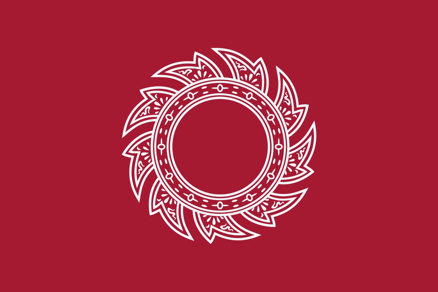 Drapeau Thaïlande 1782 Sudarshana grand format finition premium