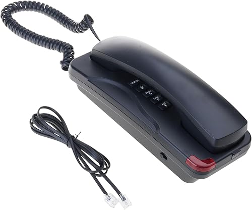 Wall Mounted Corded Telephone Retro Landlines Phone with Last Number Redial Fixed Phone for Home Living Room Office Hotel Hotel Room Telephone