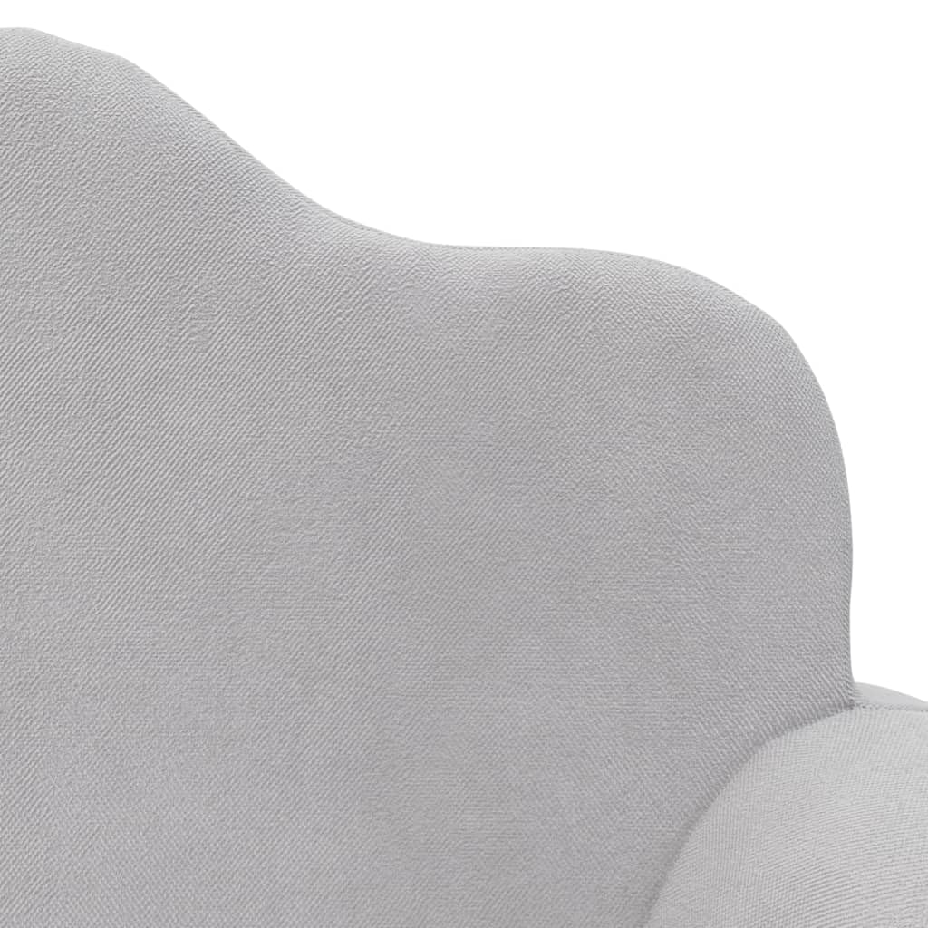 vidaXL Canapé-lit Enfants 2 Places, Lit de Jour avec Dossier et Accoudoirs, Lit d'Invité pour Tout-Petits Chambre Salon, Gris Clair Peluche Douce