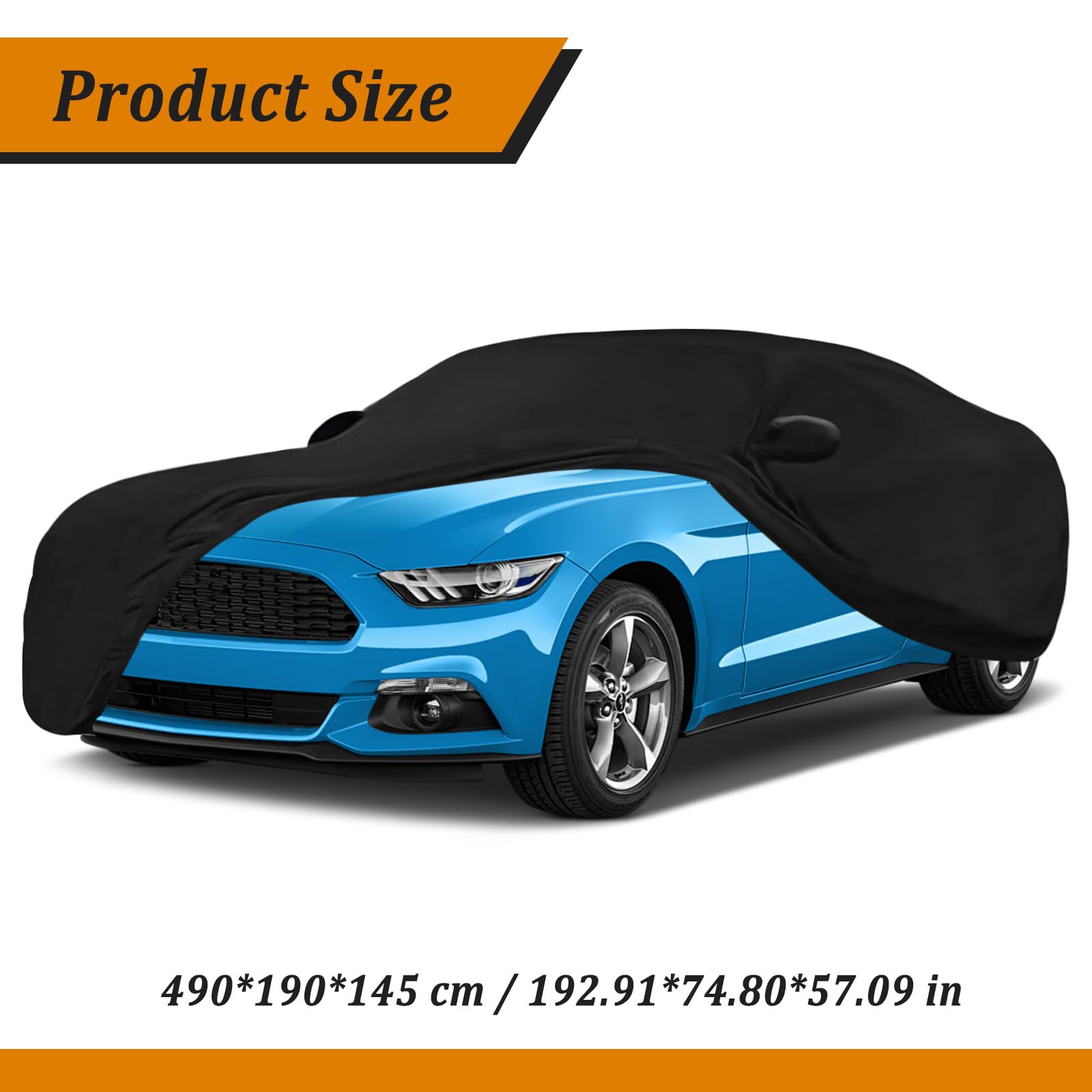 Pokrowiec samochodowy Ford Mustang 2005-2024 rozciągliwy oddychający ochrona przed kurzem