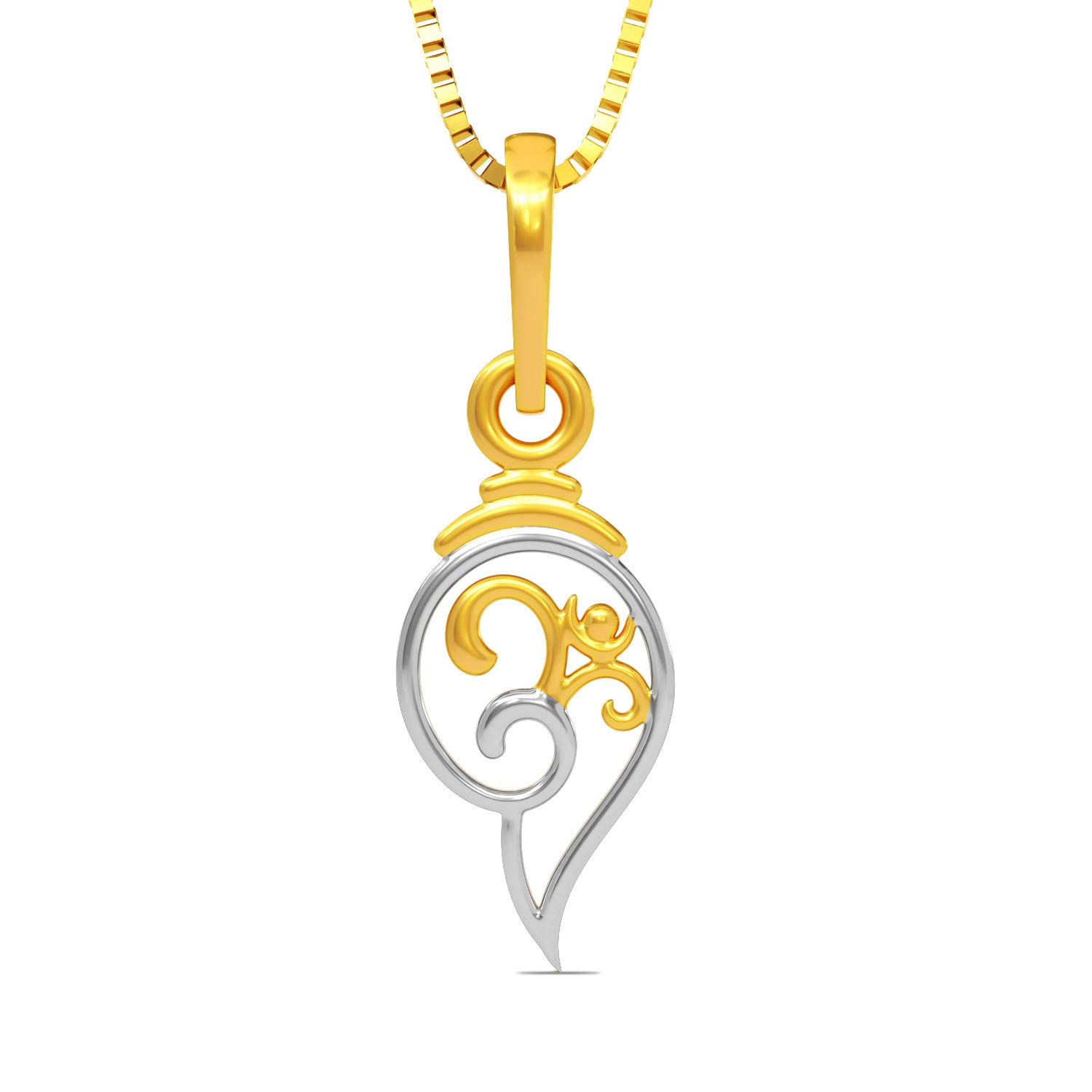 joyalukkas 22KT Yellow Gold Pendant for Girls-picture-2