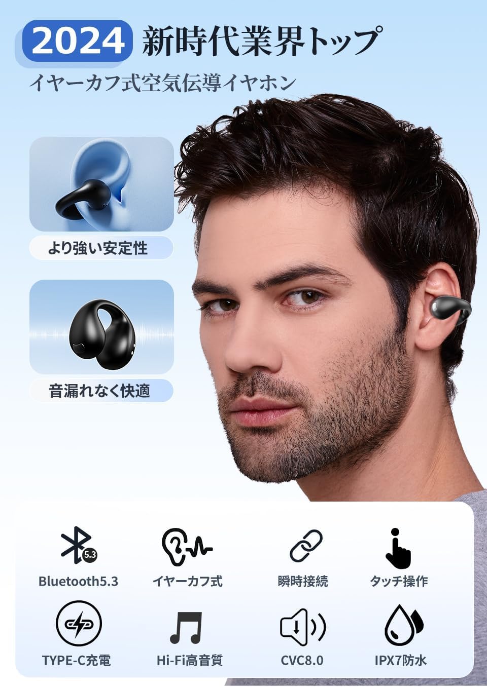 ★✨ラスト1点✨ 次世代オープンイヤー ワイヤレスイヤホン ACREO マイク Shokz 完全ワイヤレスイヤホン OpenDots ONE グレー SKZ-EP-000053