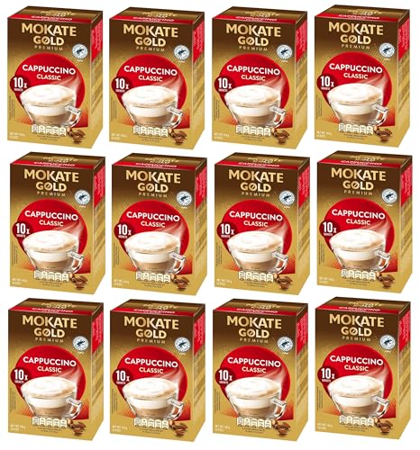 12 boxes Mokate Gold Premium - Cappuccino Classic - 120 Sachets (12 * 10/box)